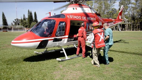 Traslada Unidad de Rescate Aéreo ’Relámpagos’ a recién nacida para atención especializada en Toluca