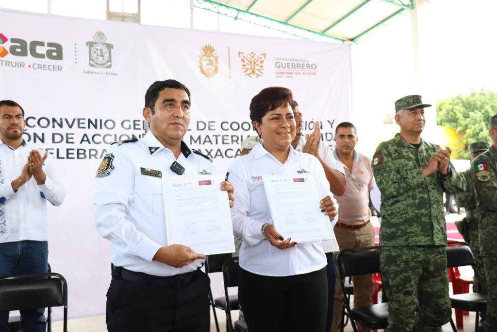 Reafirma Guerrero y Oaxaca convenio de Coordinación y Colaboración en materia de seguridad
