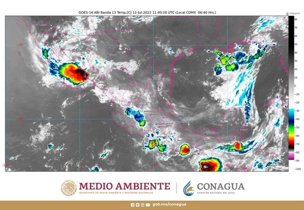 Monzón mexicano y otros fenómenos hidrometeorológicos ocasionarán lluvias muy fuertes