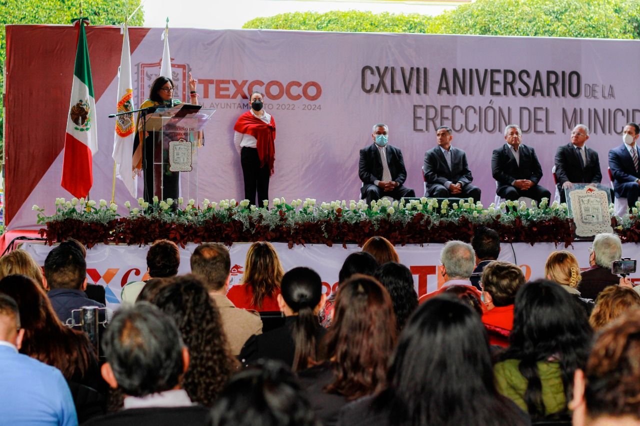 Texcoco conmemora el CXLVII aniversario de vida institucional 