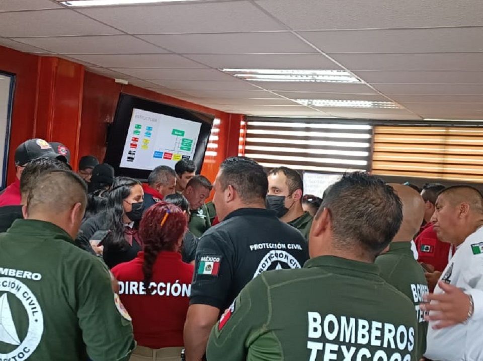 Texcoco sede de capacitación para personal de Protección Civil y Bomberos