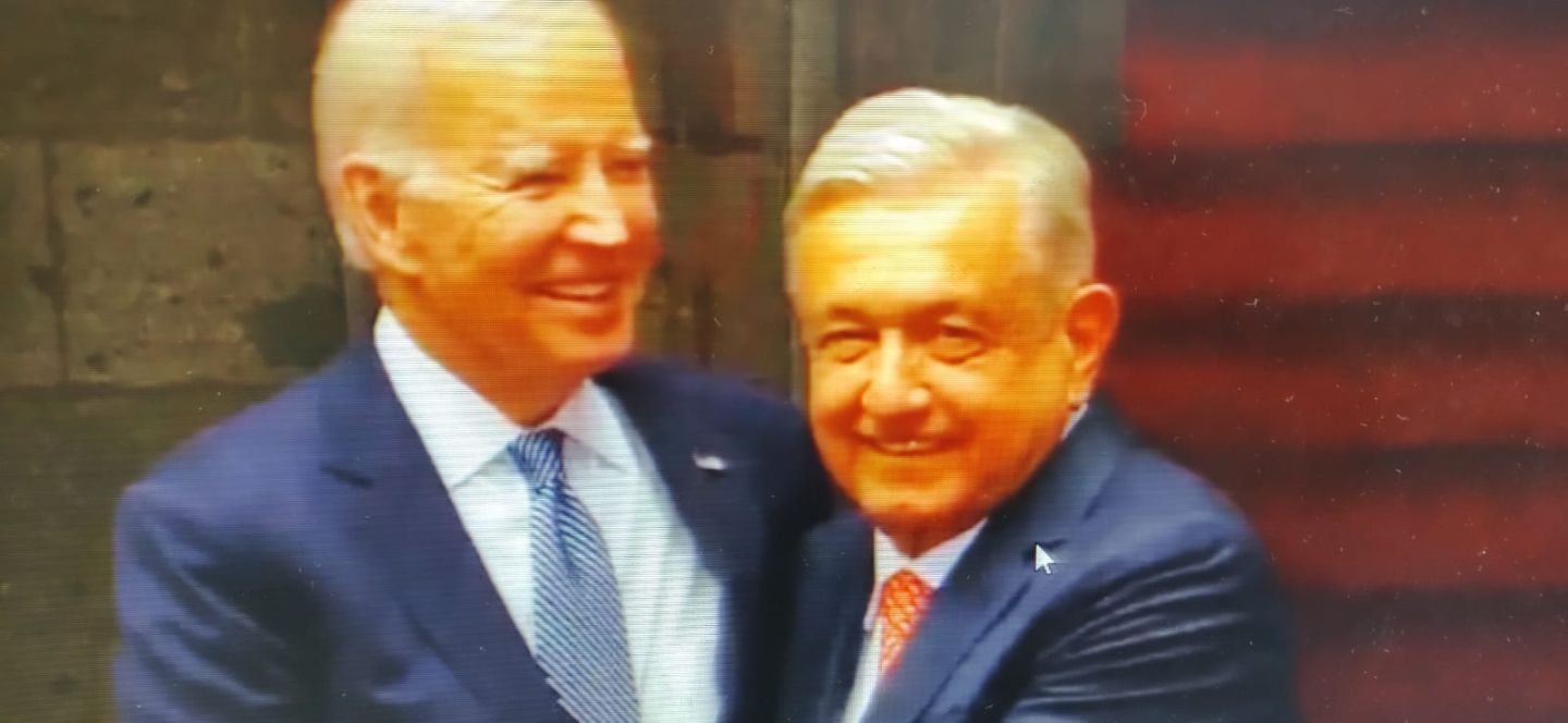 #AMLO recibe a Biden en Palacio Nacional