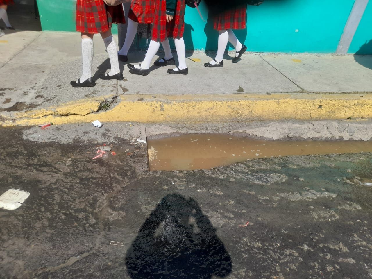 Aguas negras en Texcoco