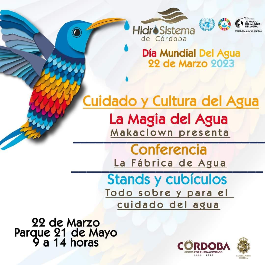 Conmemorará Hidrosistema de Córdoba Día Mundial del Agua con actividades