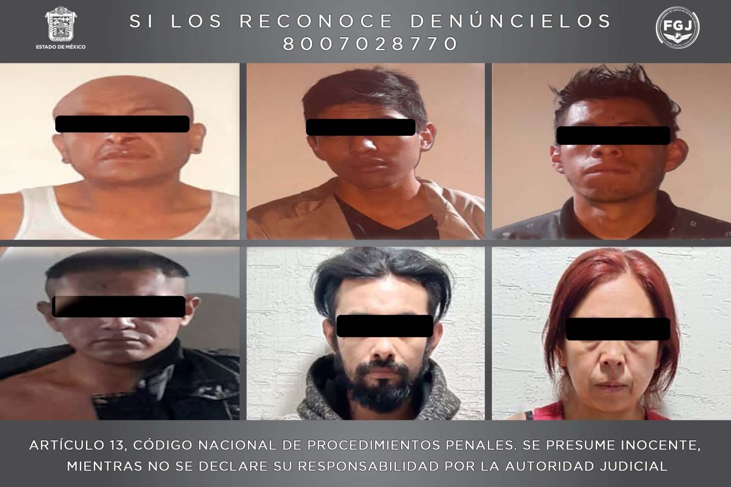 #En Valle de Chalco detienen a seis presuntos narcos: FGJEM