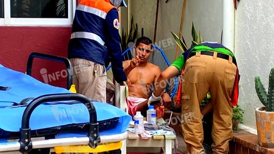 Policías Estatales hieren a joven en ambas piernas, en Medellín de Bravo 
