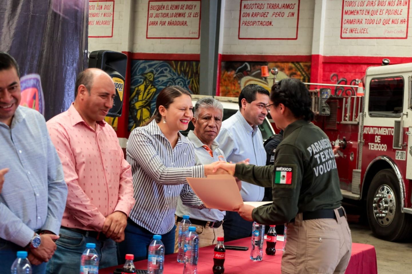 Texcoco Reconoce la Labor y Servicio
de Paramédicos Municipales.