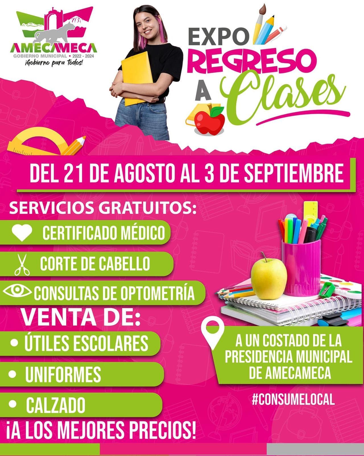 Anuncian ’Expo Regreso
a Clases 2023’ en Amecameca.