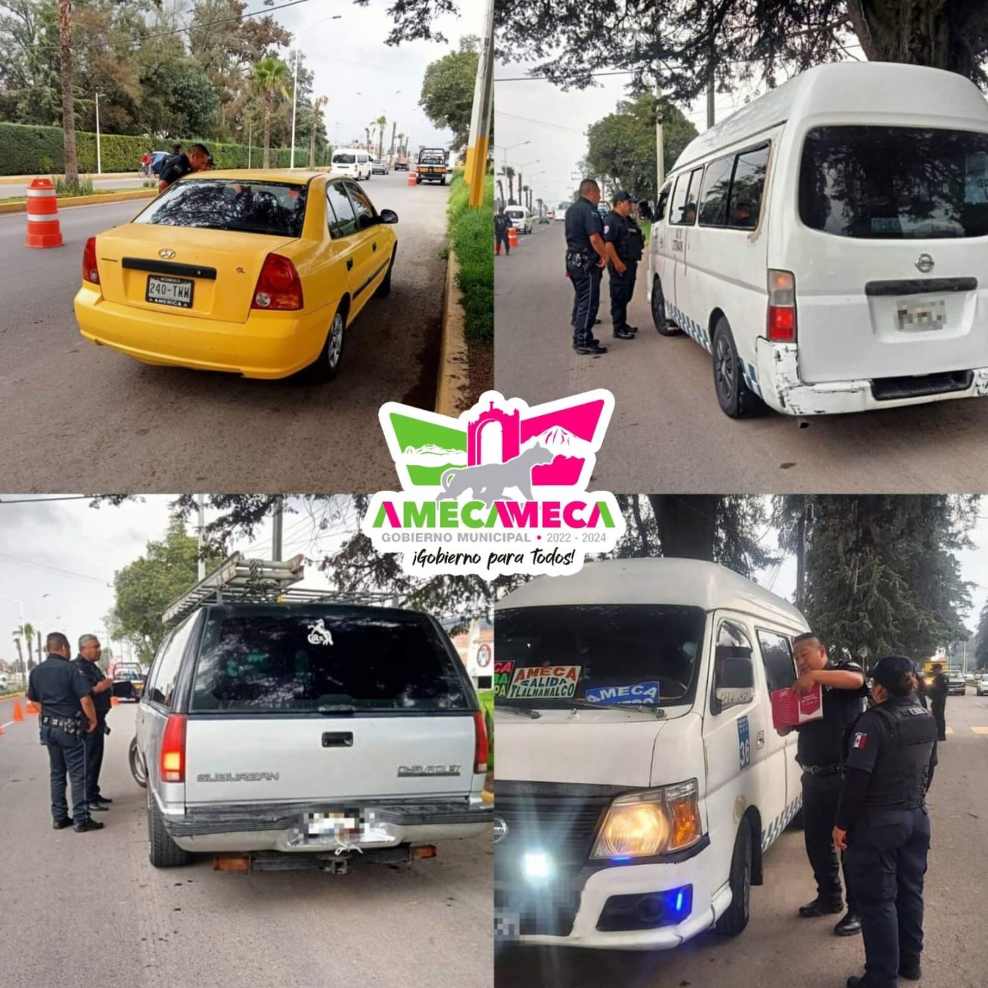 EN AMECAMECA INPLEMENTAN OPERATIVO
PREVENTIVO DE SEGURIDAD PUBLICA.