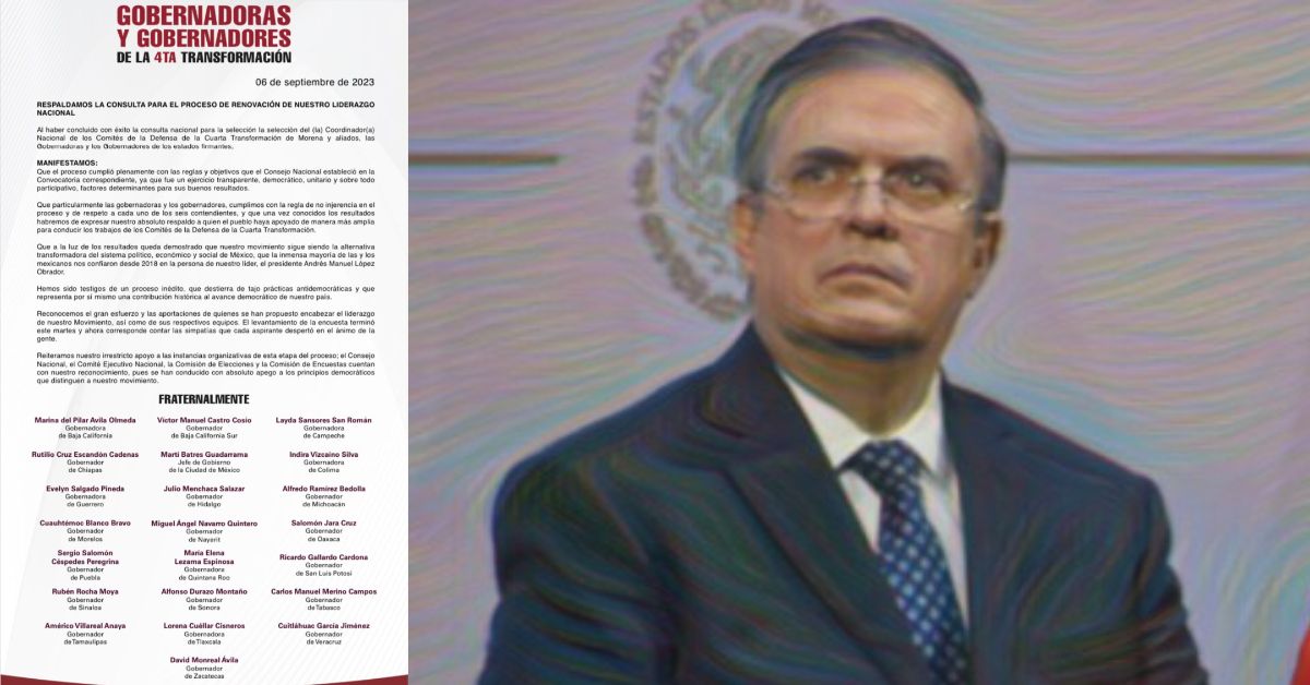 Se calienta encuesta de Morena: gobernadores apoyan el proceso y Marcelo lo descalifica