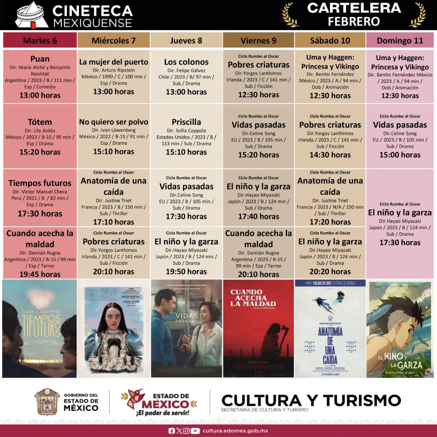 Proyecta Cineteca Mexiquense el ciclo ’Películas Rumbo al Óscar’