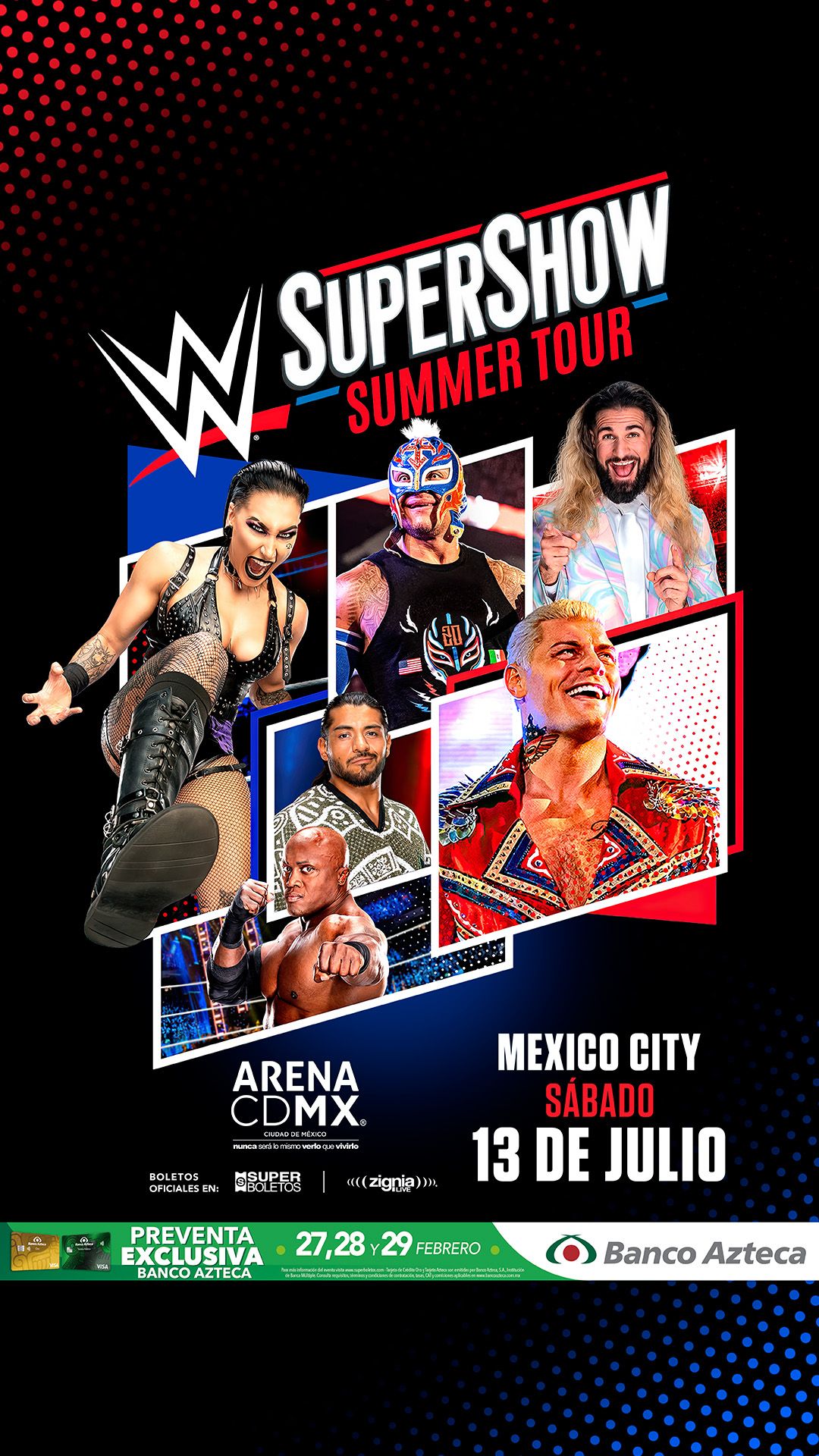La gira de verano del supershow de la WWE regresa a CDMX y Monterrey este mes de julio