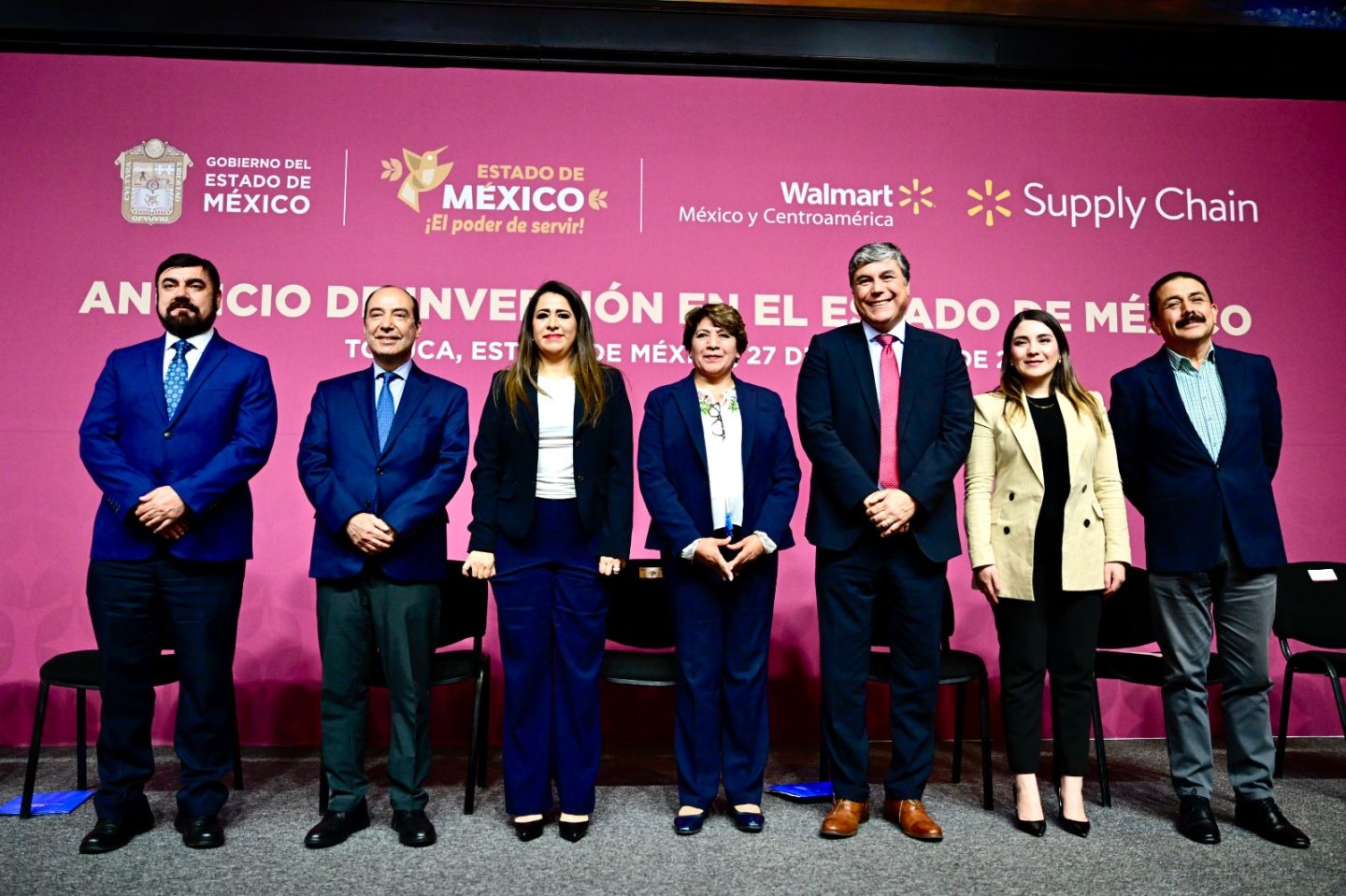 Anuncian gobernadora y Walmart inversión por mil 253 millones de pesos en el Estado de México 
