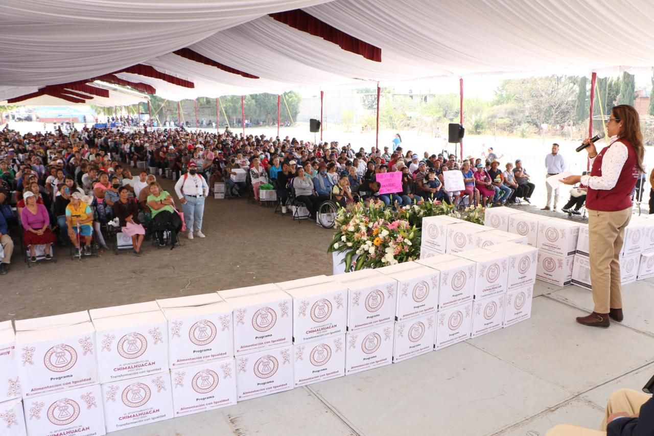 Entrega Chimalhuacan más de 2 mil canastas ’alimentación con igualdad’