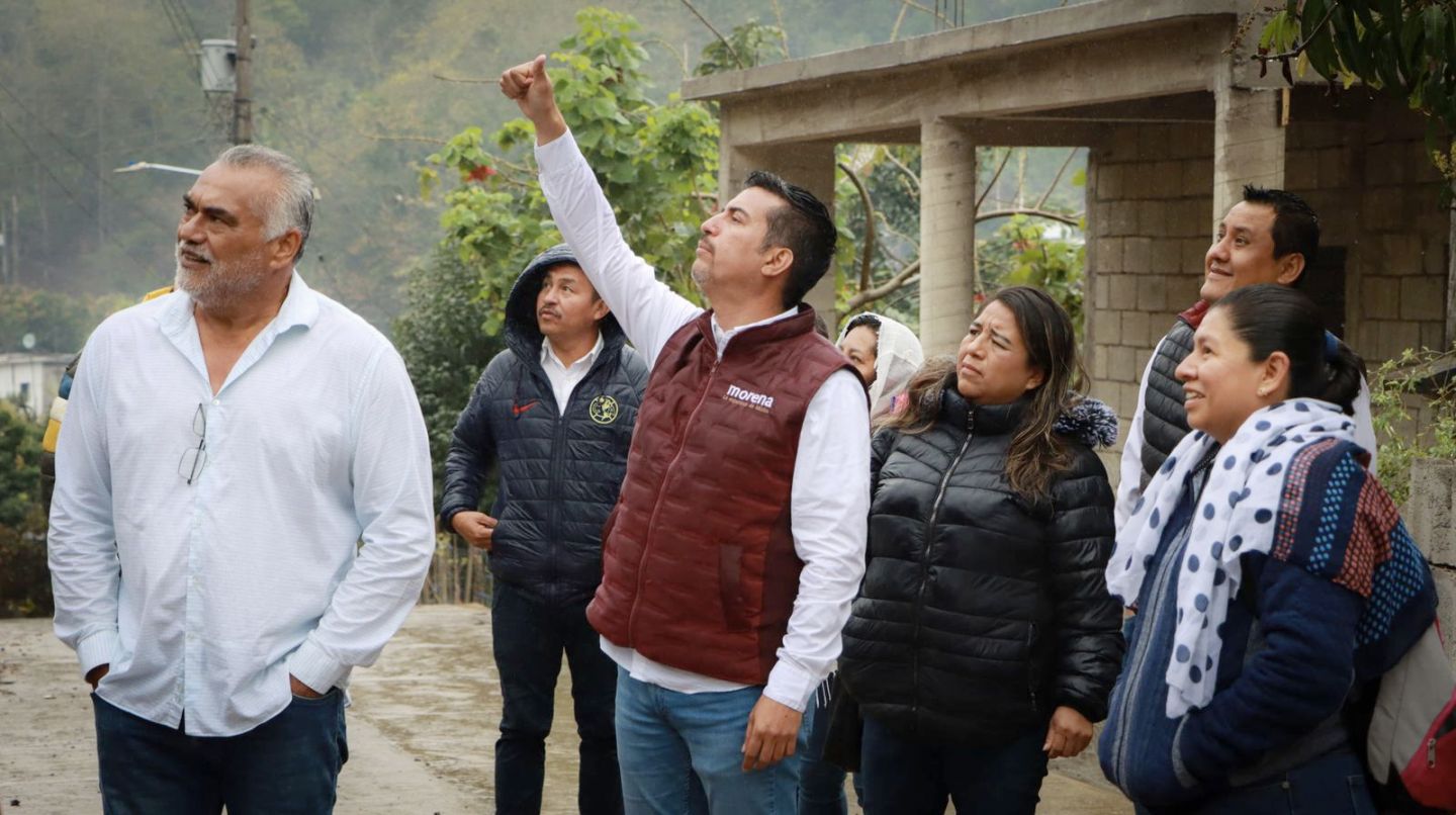 Apoyo masivo para Morena pide Daniel Andrade en Jaltocán y Tepehuacán 