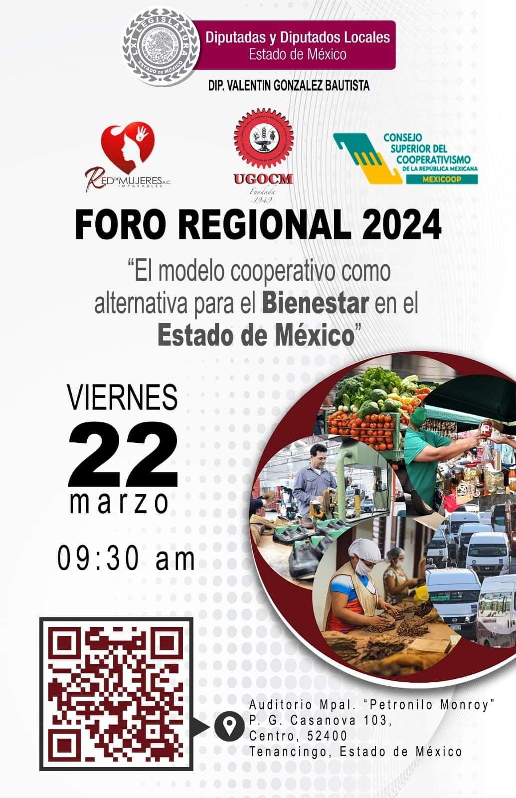 El Diputado Valentín González te Invita al Foro Regional 2024