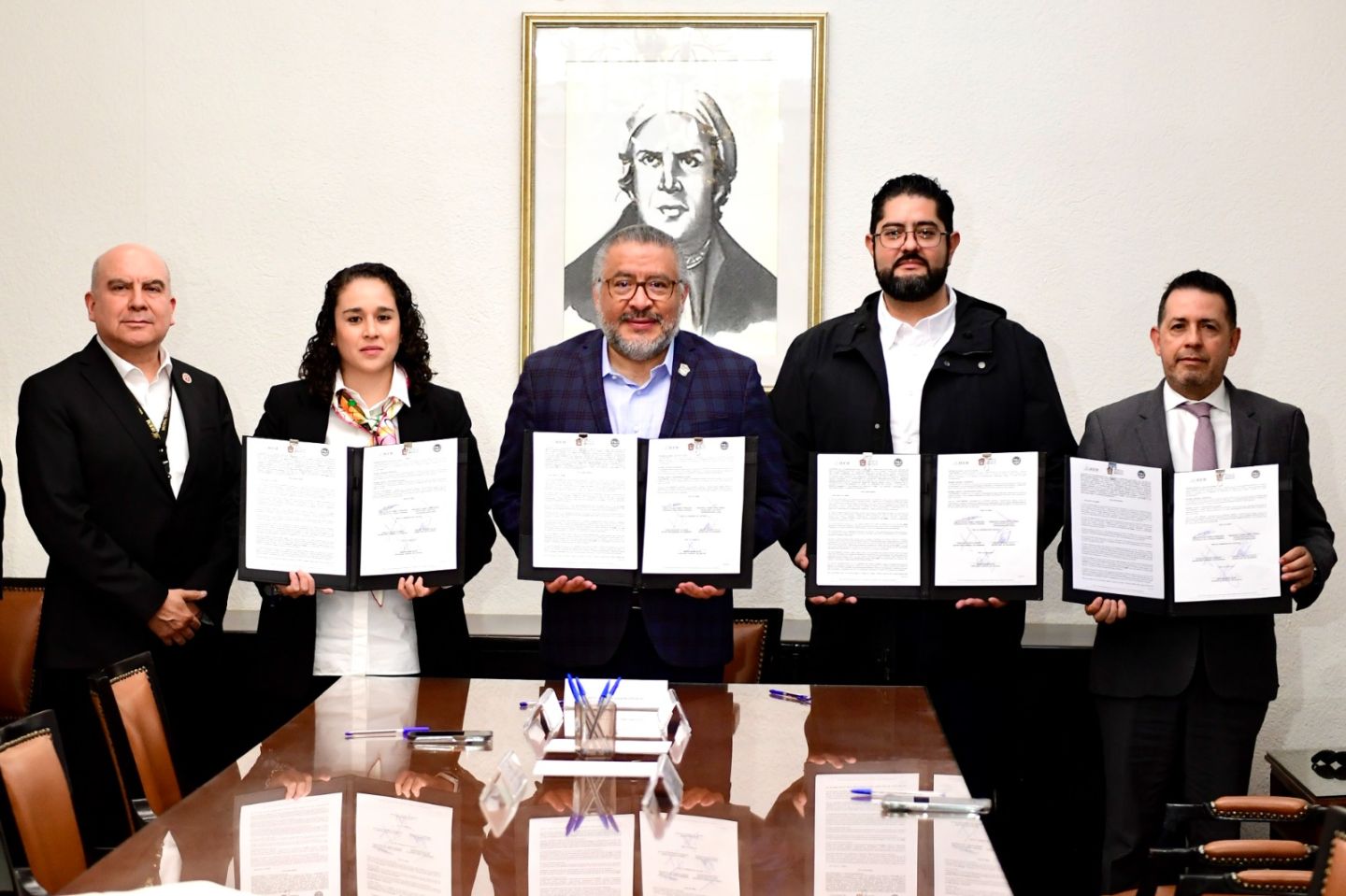 Firman gobierno mexiquense, IEEM y fiscalía el protocolo de seguridad para candidatos en el proceso electoral 2024 