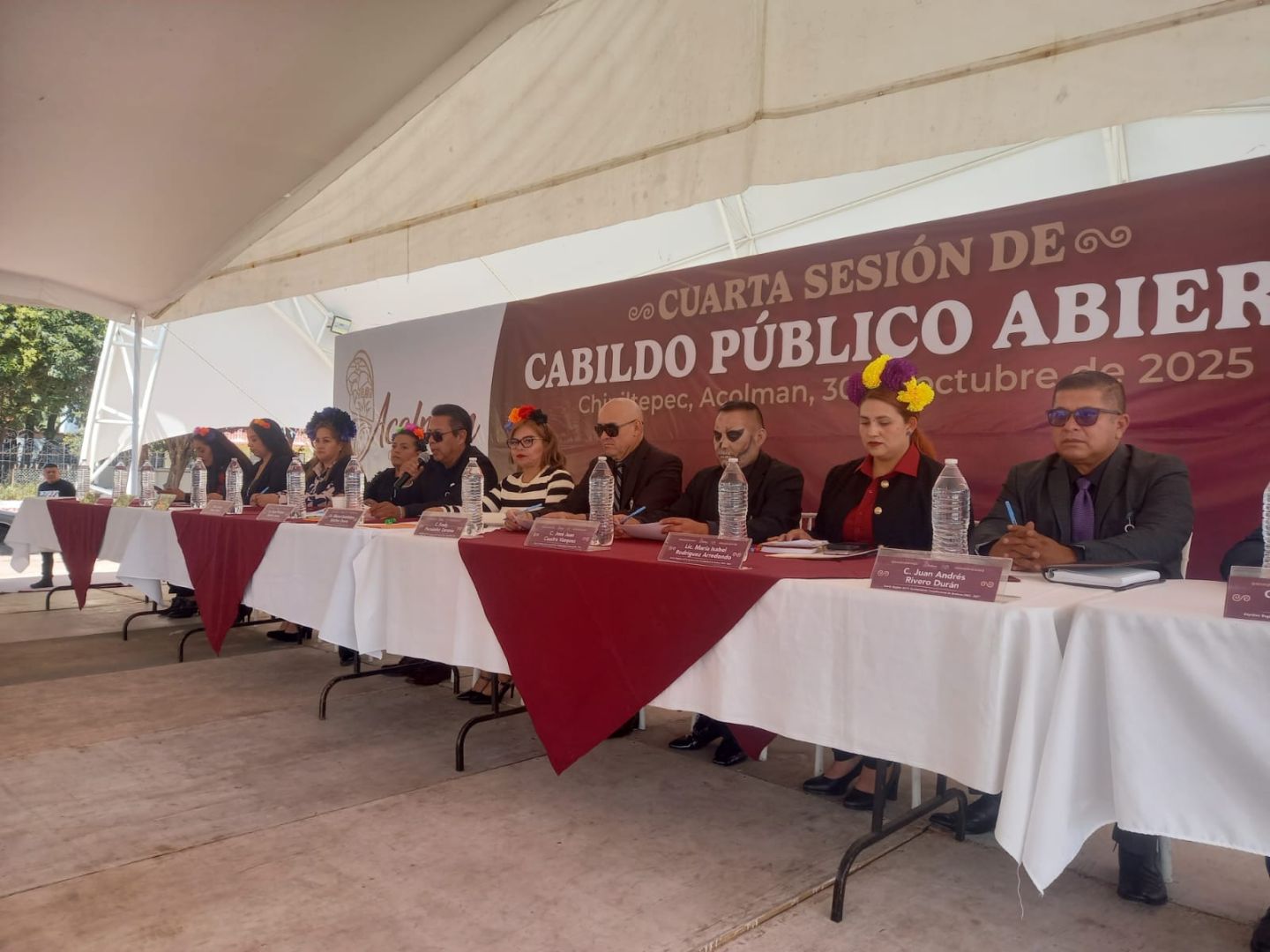Blanca Osorio alcaldesa de Acolman,  encabeza cabildo público abierto