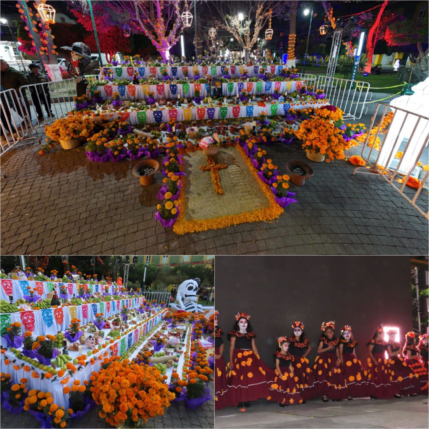 EN EL JARDÍN DE TEXCOCO SE INSTALÓ LA OFRENDA ALUSIVA AL DÍA DE MUERTOS