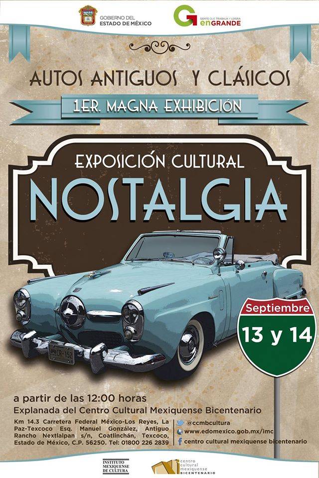 “Nostalgia: autos antiguos y clásicos”, en el CCMB