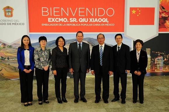 Reconoce embajador de China desarrollo económico del Edoméx