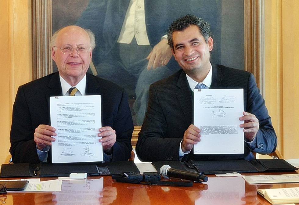 Firman la CFE Y Fundación UNAM convenio de colaboración para realizar proyectos en materia energética