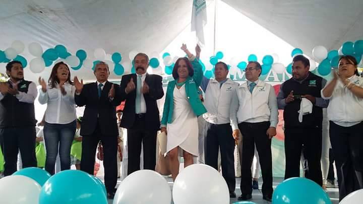Cierre de campaña de Jetzabel Cisneros, de Nueva Alianza, en Texcoco