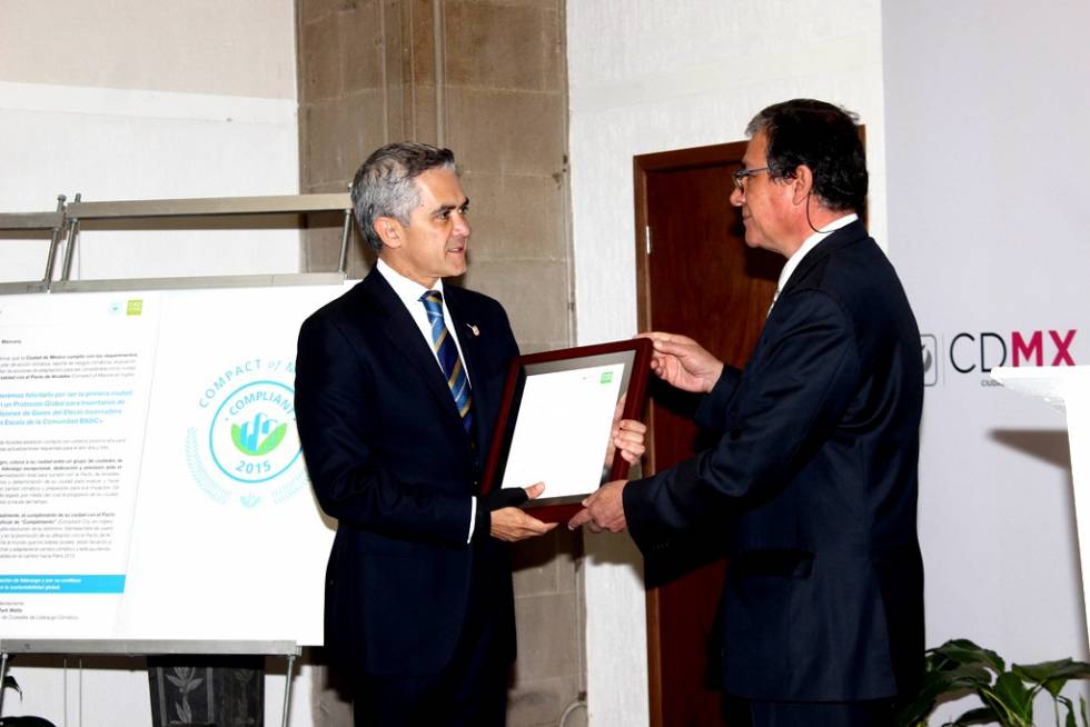 Otorga C40 reconocimiento a jefe de gobierno por compromiso en materia de cambio climático