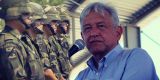 
Meade y López Obrador prometen mejorías a las fuerzas armadas