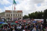 Mucho ruido y pocas nueces en la marcha de Morena en Pachuca