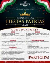 Invitan a jóvenes papalotlenses al concurso "Reina de las Fiestas Patrias 2021"