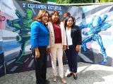 Martha Angón Paz y la alcaldesa Xochitl Flores Jimenez ponen en marcha el 2do. Certamen Estatal de Robótica, Regional Zona Oriente en Chimalhuacan