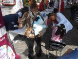 Contra violencia de la mujer en 7° Feria de la Salud en Teotihuacán