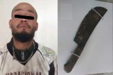 Policía de Ecatepec detiene a sujeto por agredir a mujer con un machete