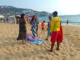 Prevalece Mar de Fondo en playas de Acapulco
