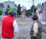 No paran los recorridos del edil Cristina Gonzalez por todo el municipio checando que las obras sociales se cumplan en La Paz