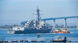 Dos buques de guerra previo al 2 de abril