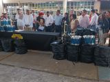 Ayuntamiento de Texcoco entrega instrumentos a Bandas de Guerra en Coatlinchán