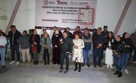 Gobierno de Texcoco Inaugura alumbrado público en Lomas de San Esteban