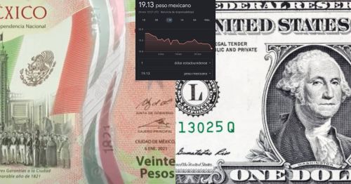 Fortaleza del peso obliga al dólar a acercarse a las 19 unidades