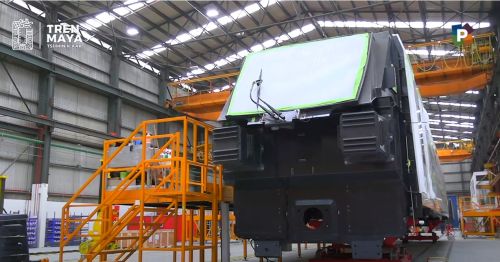 Reporta Alstom en Sahagún que primer convoy de Tren Maya realizará pruebas en agosto