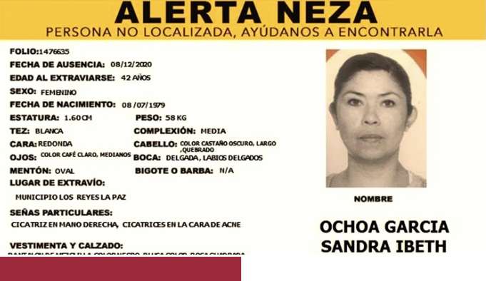 Fue hallada sin vida en el oriente del Estado de México 