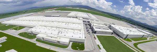La primera planta de Audi AG en Norteamérica, localizada en San José Chiapa, Puebla. Foto Grupo VW.