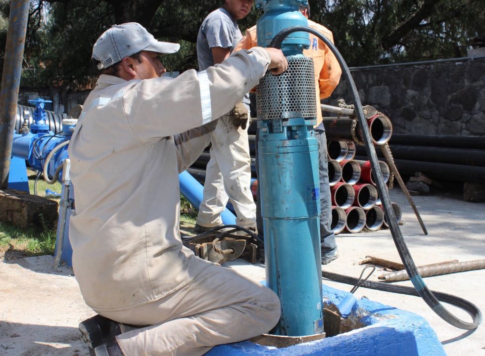 OAPAS incrementa abasto de agua,  Rehabilita tres pozos Naucalpan"