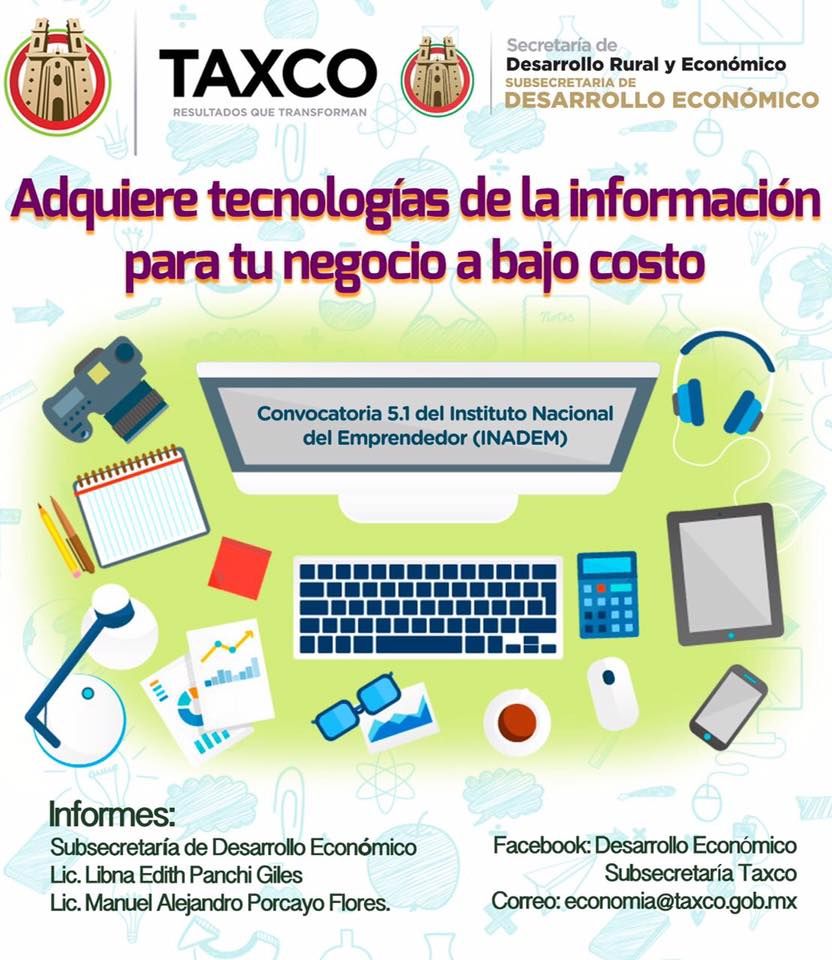 El gobierno de Taxco a través de programas sociales y desarrollo económico ofrece paquetes tecnológicos a empresarios