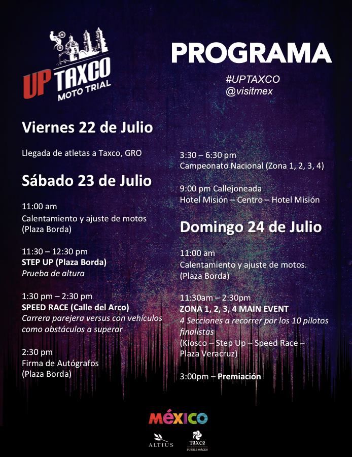 Programa UP Taxco Moto Trial