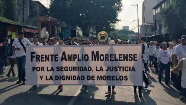 Marchan contra la inseguridad en Cuernavaca, Morelos