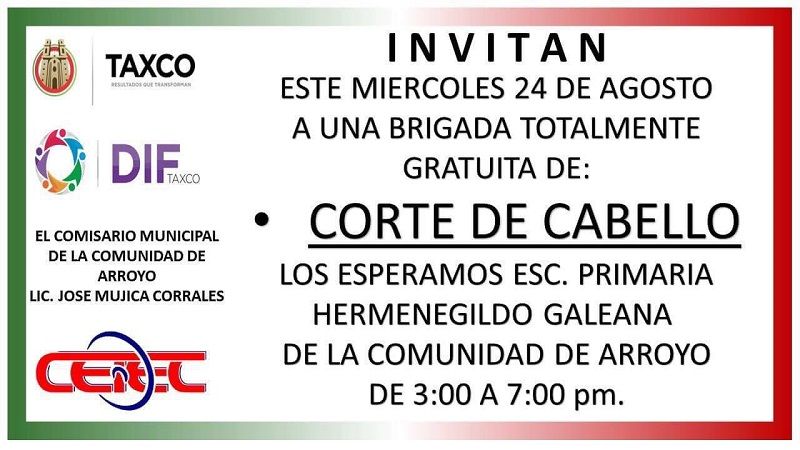 Lili Campos presidenta del DIF Taxco, llevará a cabo una campaña de cortes de pelo gratis en la comunidad de Arroyo