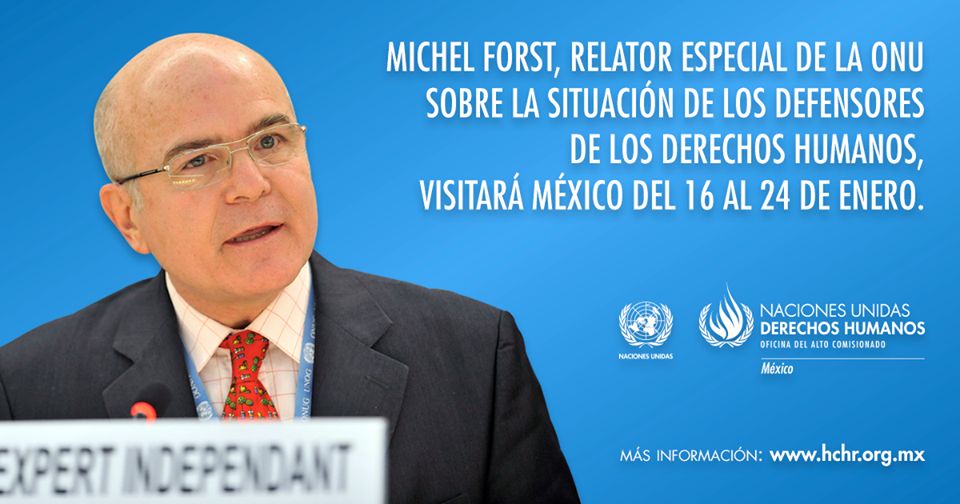 Relator especial de ONU visitará México