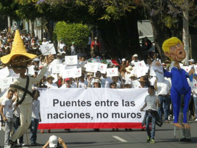 Exigen firmeza a Peña Nieto en marcha anti Trump